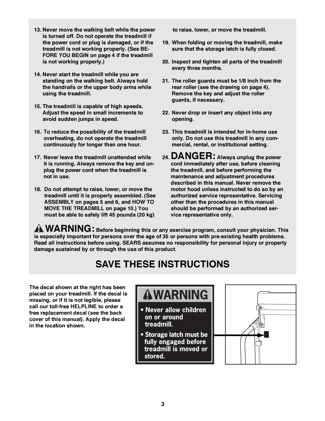 ProForm 831.298061 user manual 