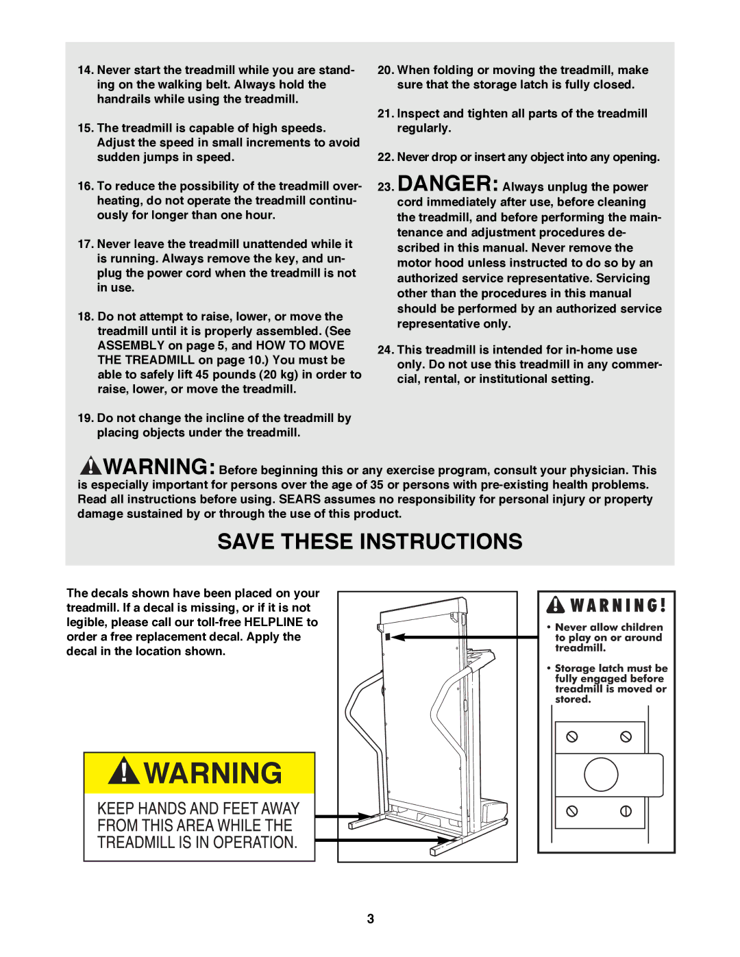 ProForm 831.298070 user manual 