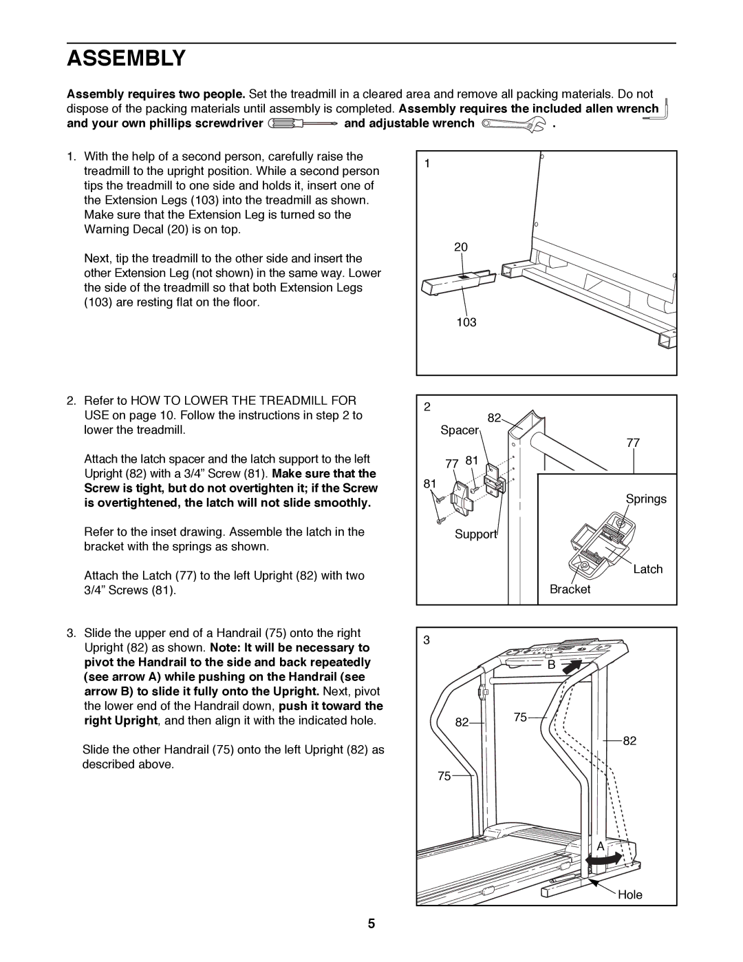 ProForm 831.298070 user manual Assembly, Your own phillips screwdriver and adjustable wrench 