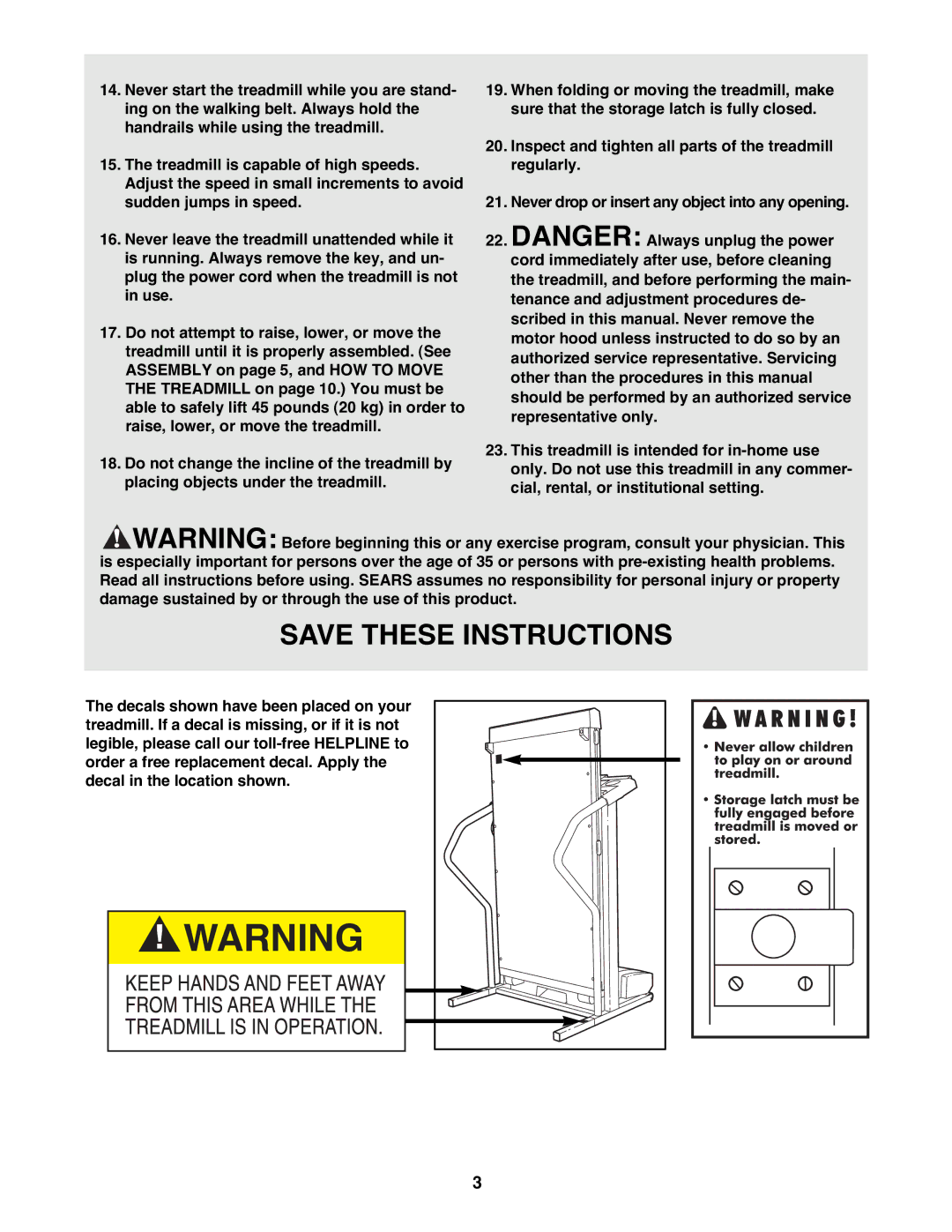 ProForm 831.298072 user manual 