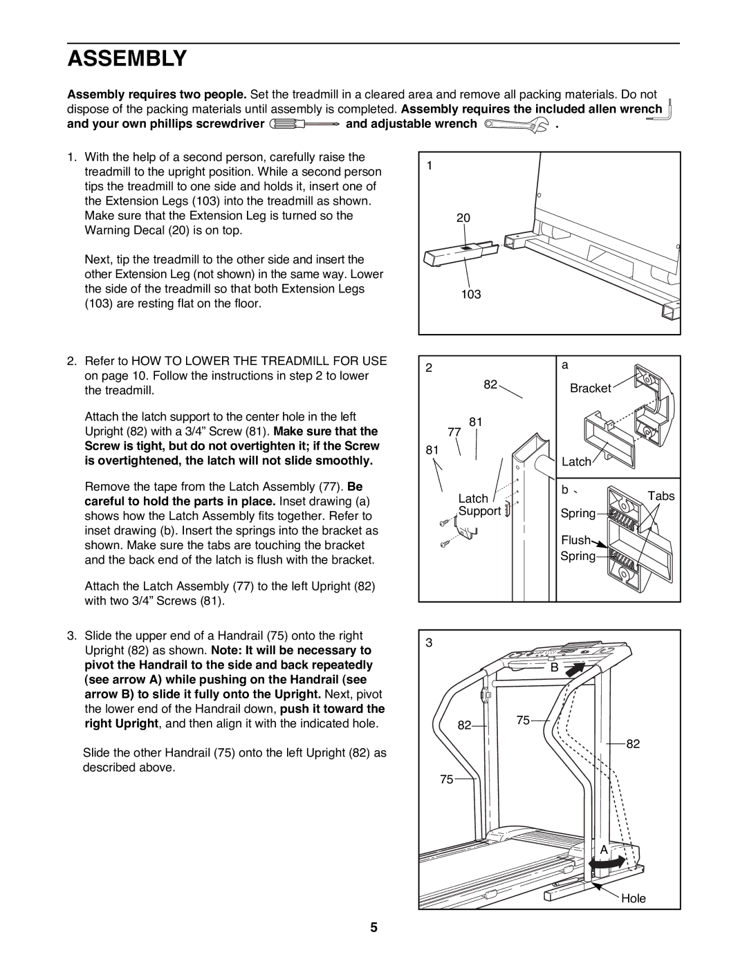 ProForm 831.298072 user manual Assembly, Your own phillips screwdriver and adjustable wrench 