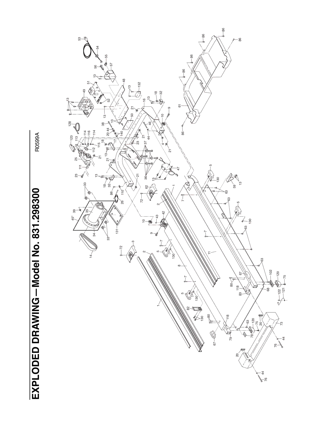 ProForm 831.298300 user manual Exploded DRAWINGÑModel No 