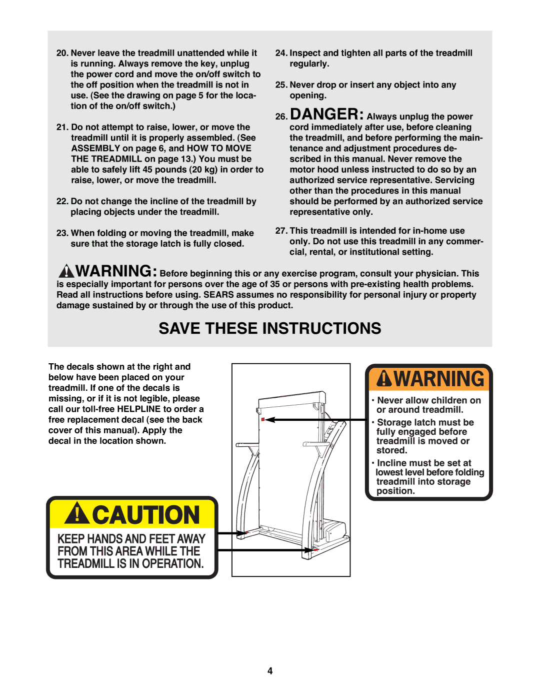 ProForm 831.298300 user manual 