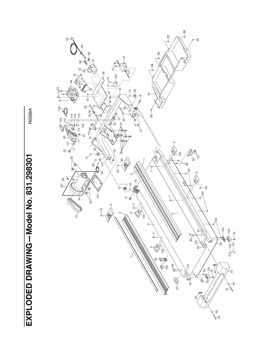 ProForm 831.298301 user manual Exploded DRAWINGÑModel No 