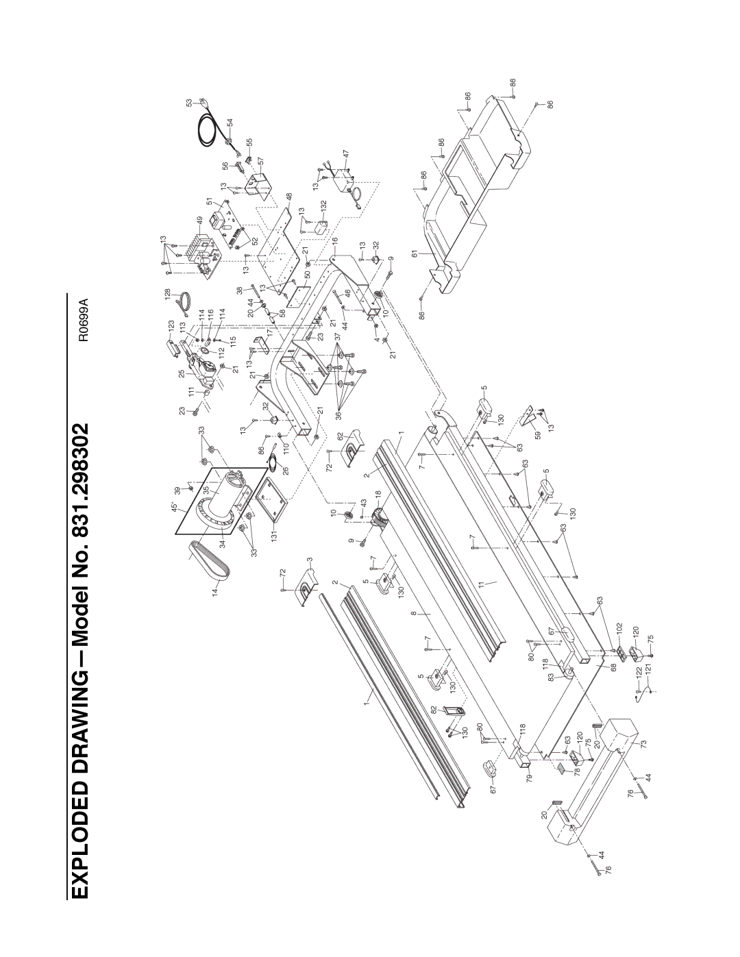 ProForm 831.298302 user manual Exploded DRAWINGÑModel No 