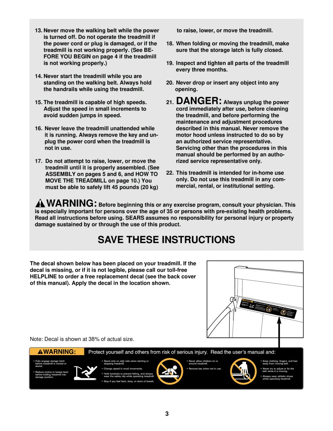 ProForm 831.299202 user manual 