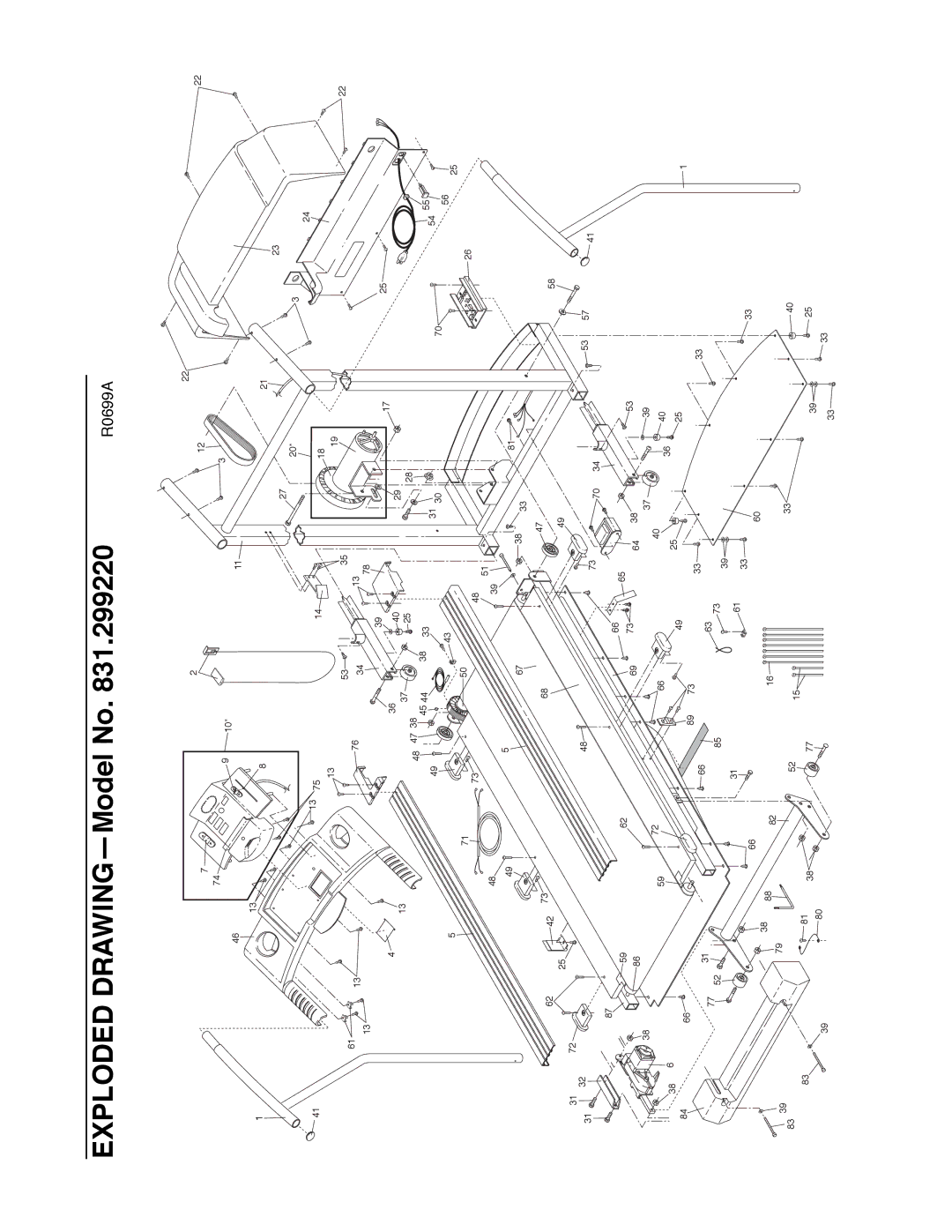 ProForm 831.299220 user manual Exploded DRAWINGÑModel No 