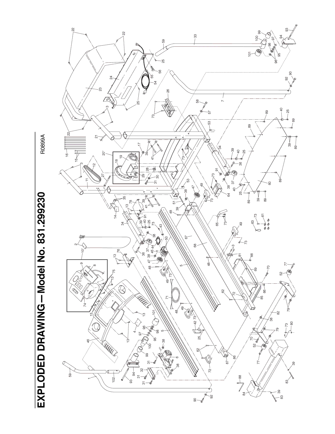 ProForm 831.299230 user manual Exploded DRAWINGÑModel No 