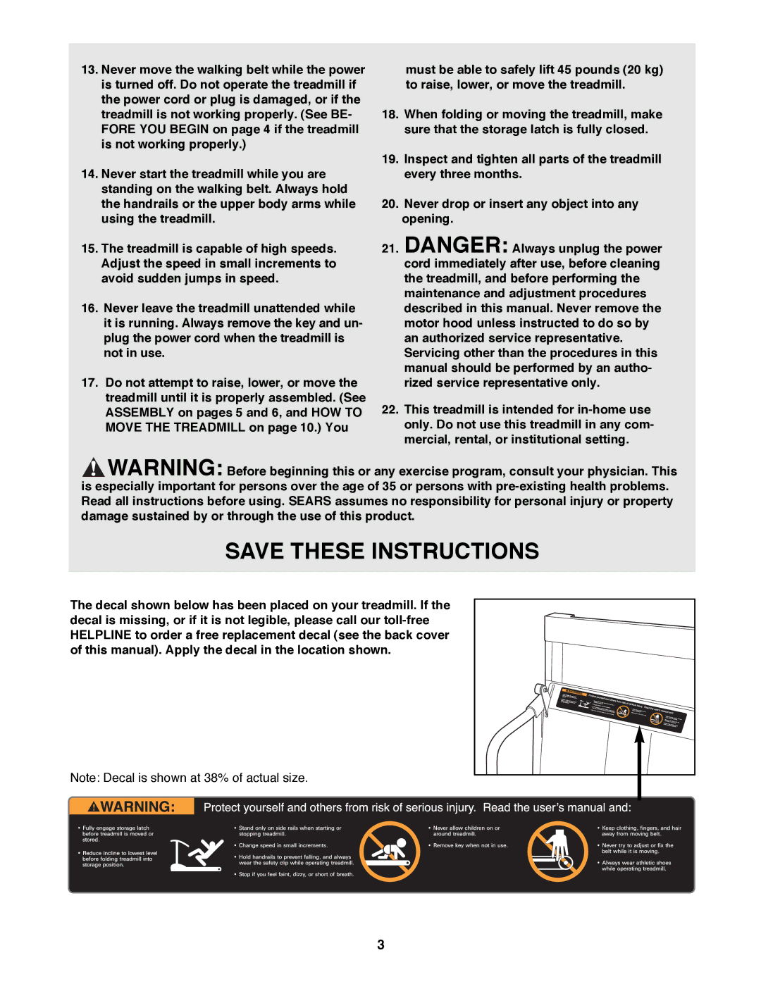 ProForm 831.299230 user manual 