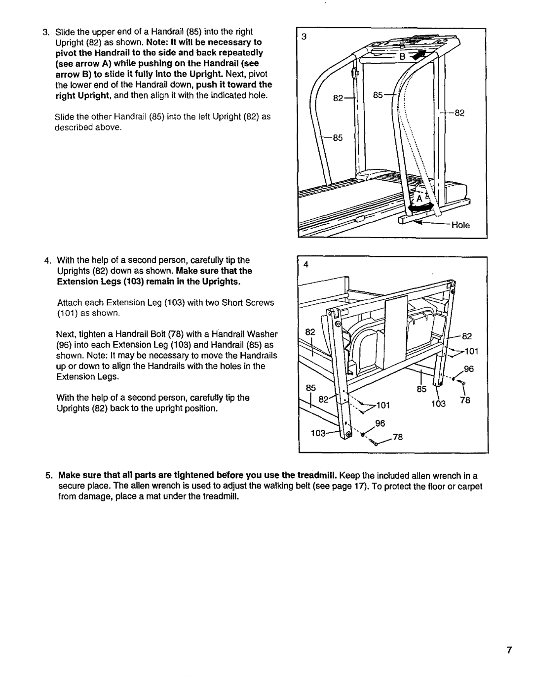 ProForm 831.29924 user manual 0378 1o3 