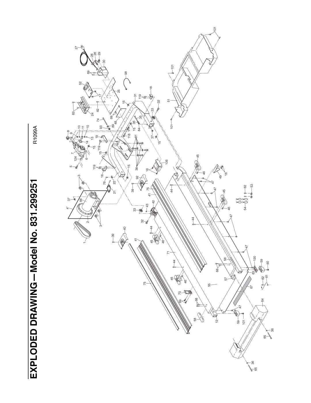 ProForm 831.299251 user manual Exploded DRAWINGÑModel No 