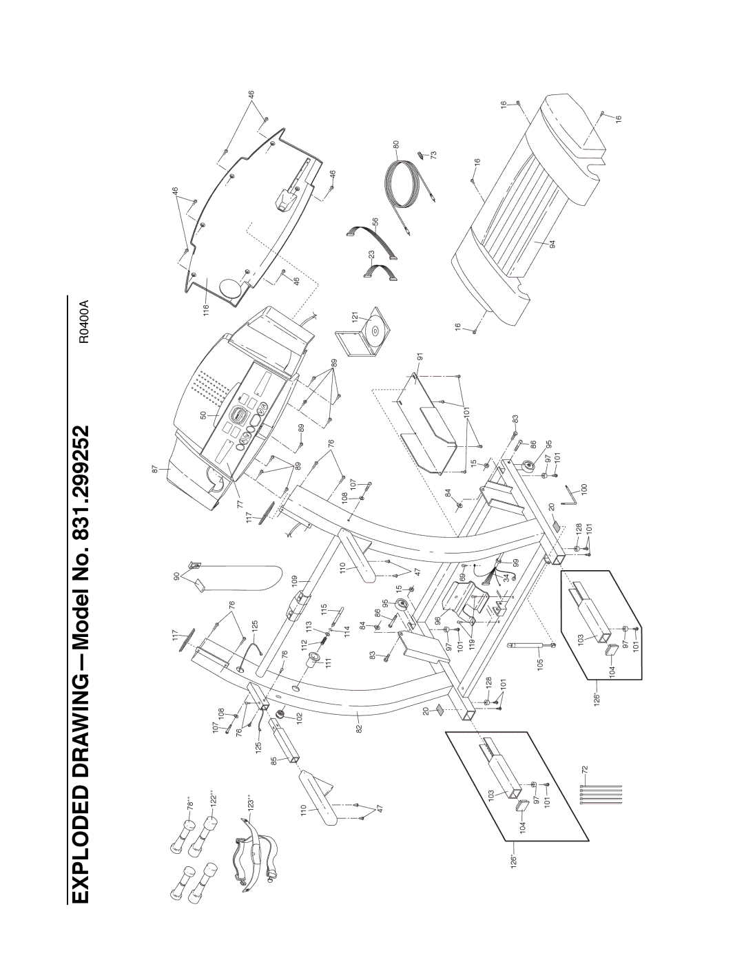 ProForm 831.299252 user manual 107 101 20 97 121 103 128 100 126 104 