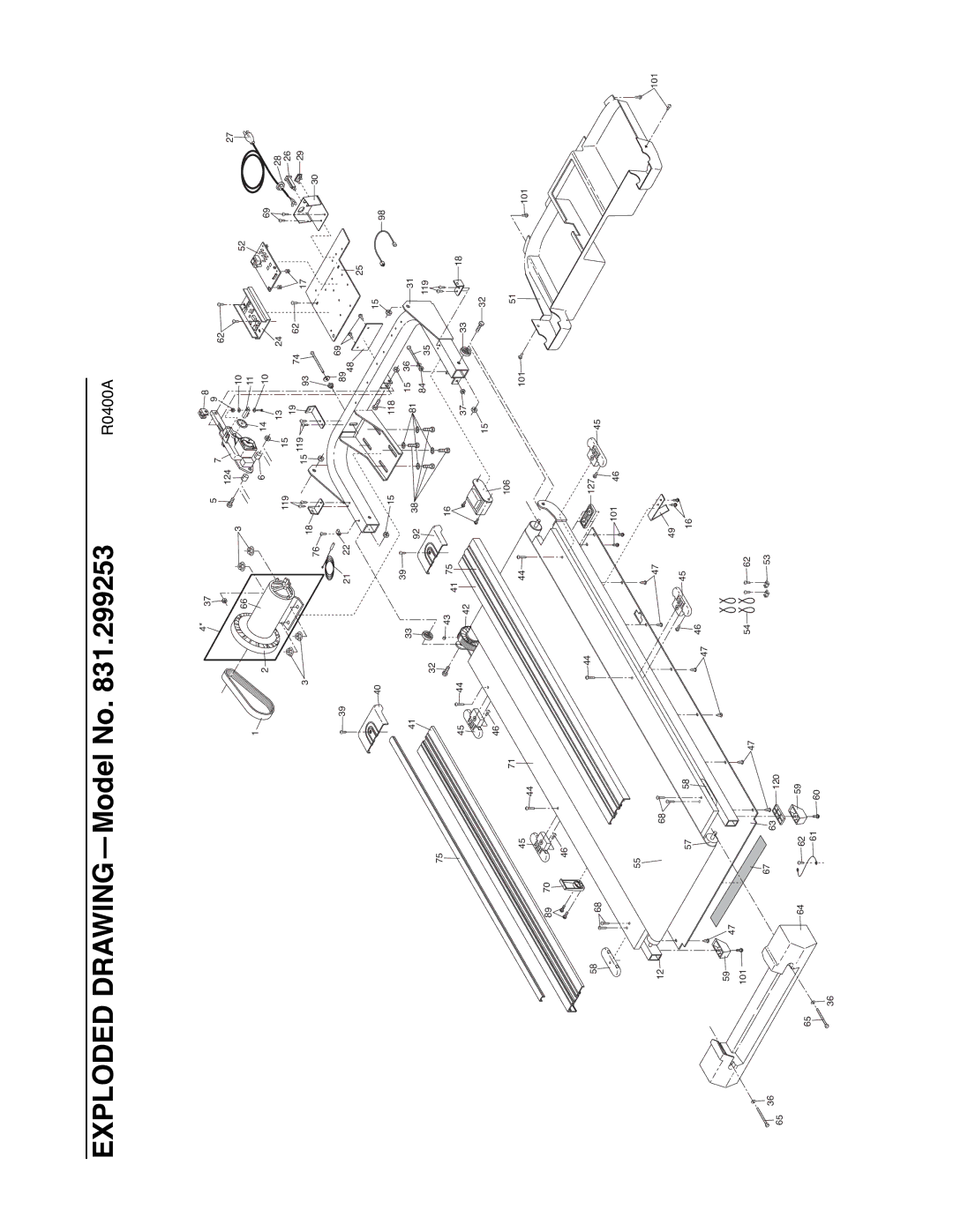 ProForm 831.299253 user manual Exploded DRAWINGÑModel No 