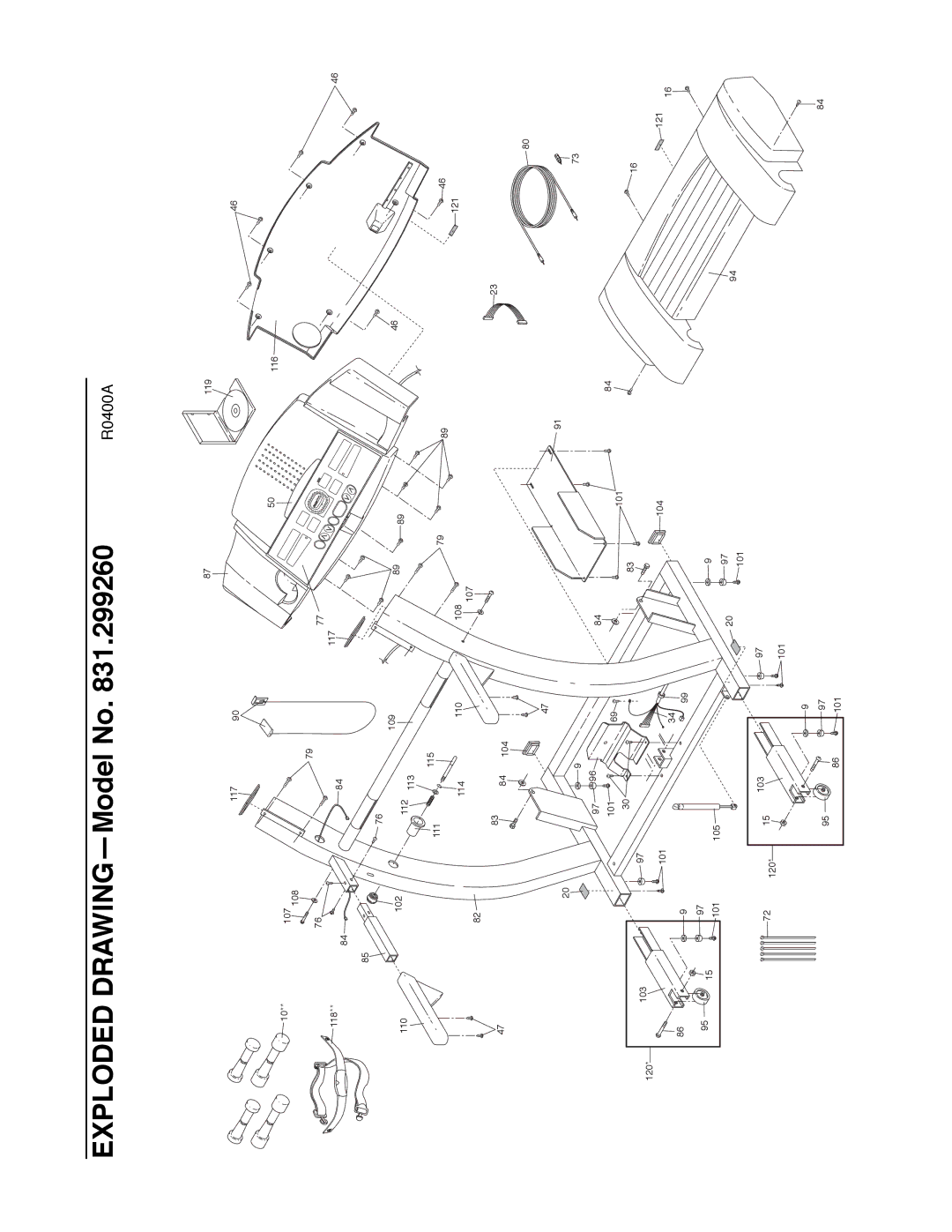 ProForm 831.299260 user manual 101 103 104 121 105 120 