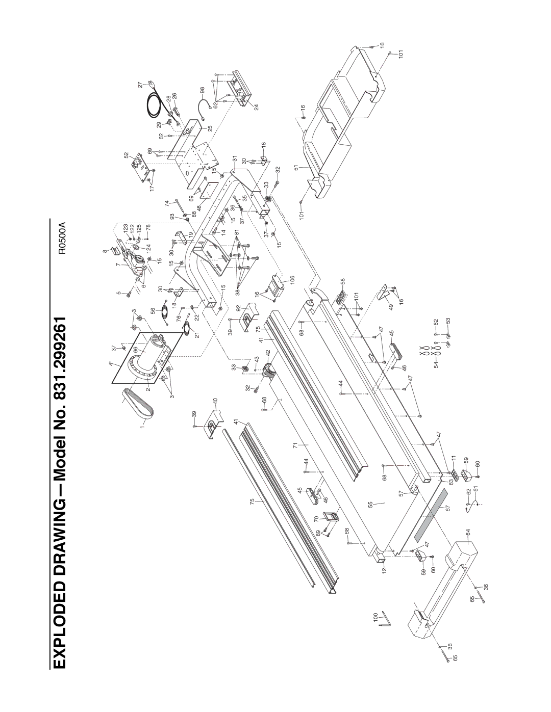 ProForm 831.299261 user manual Exploded DRAWINGÑModel No 