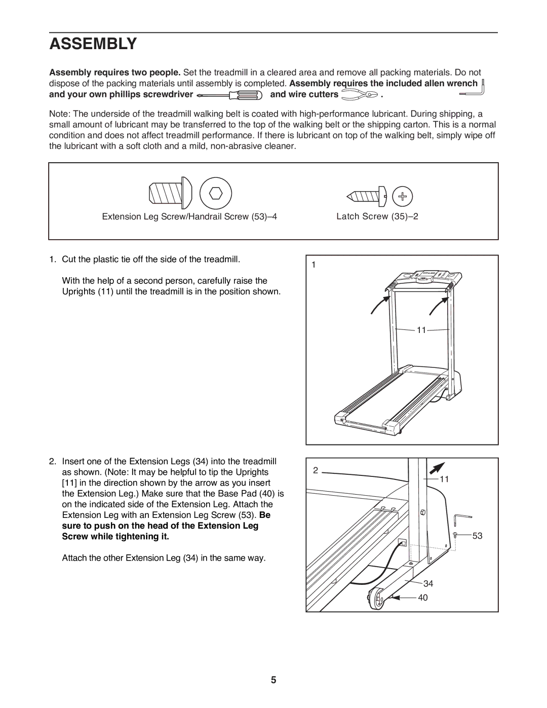 ProForm 831.299400 user manual Assembly, Your own phillips screwdriver and wire cutters 