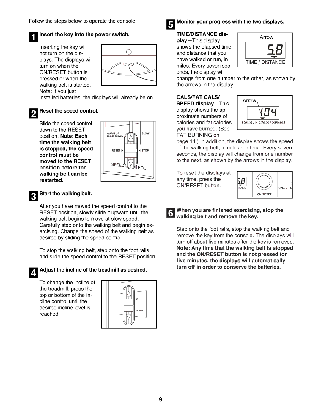 ProForm 831.299400 user manual CALS/FAT Cals 