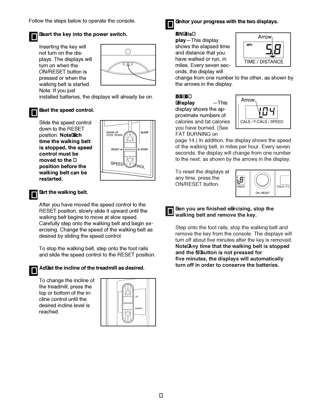 ProForm 831.299412 user manual CALS/FAT Cals 