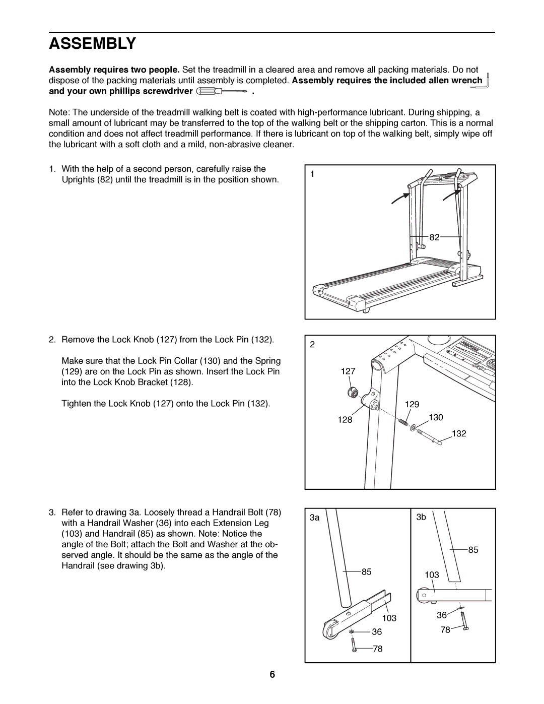 ProForm 831.299450 user manual Assembly, Your own phillips screwdriver 