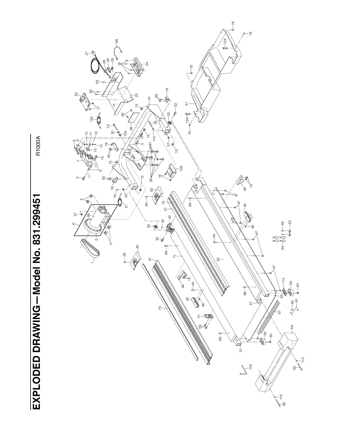 ProForm 831.299451 user manual Exploded DRAWINGÑModel No 