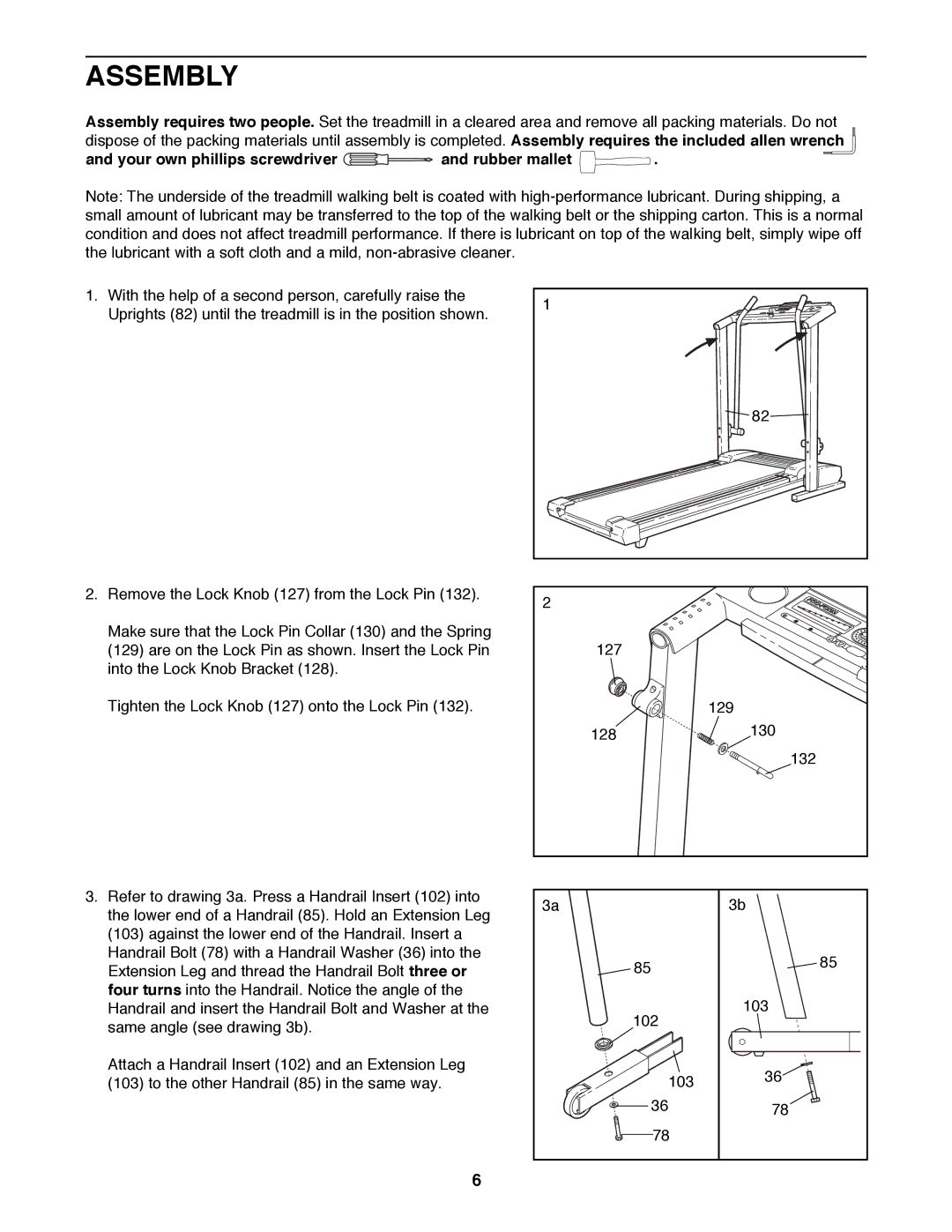 ProForm 831.299451 user manual Assembly, Your own phillips screwdriver and rubber mallet 