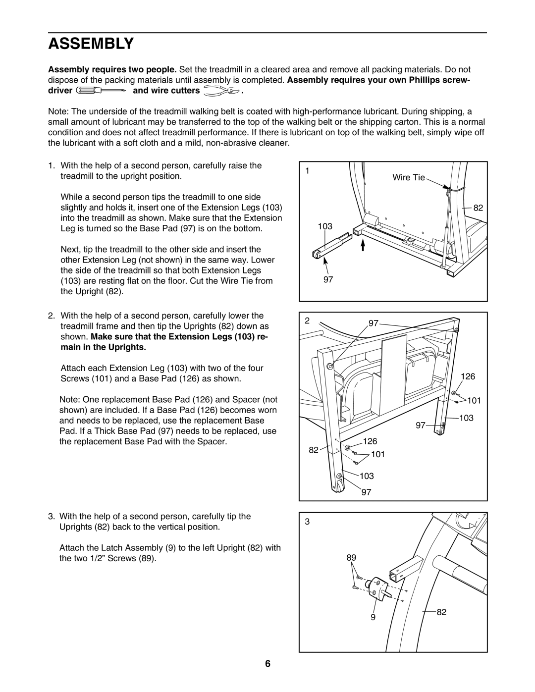 ProForm 831.299480 user manual Assembly, Driver and wire cutters 