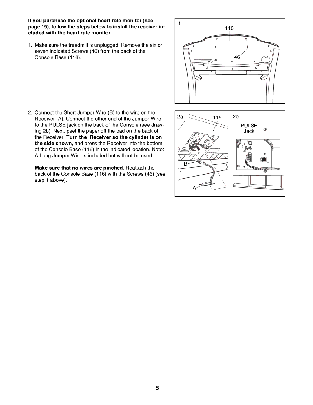 ProForm 831.299481 user manual Pulse 