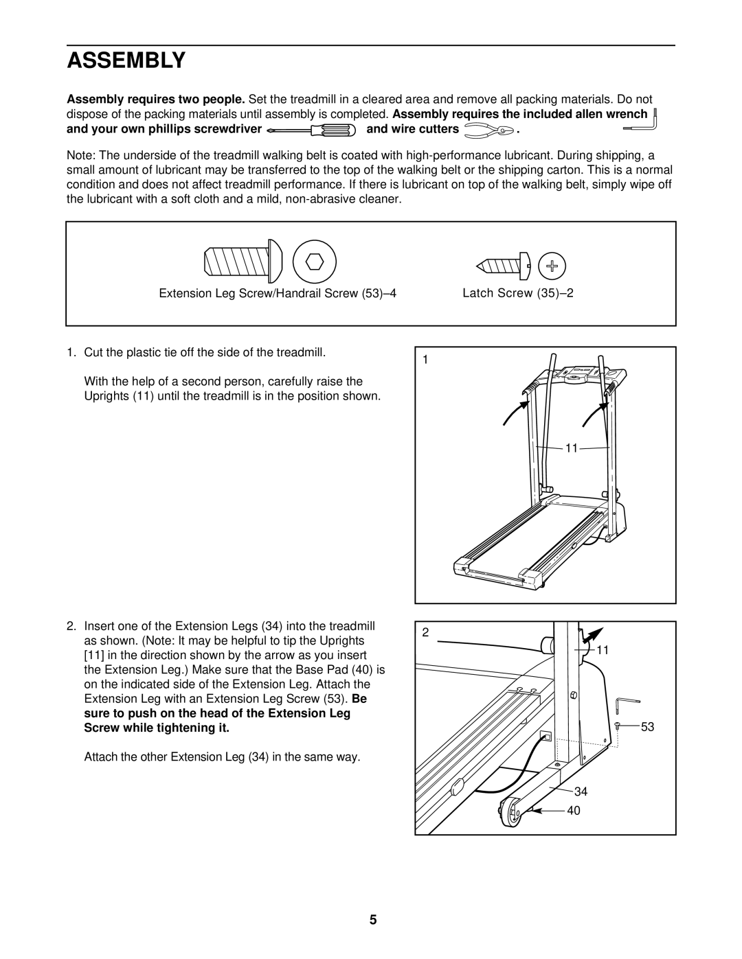 ProForm 831.299510 user manual Assembly, Your own phillips screwdriver and wire cutters 