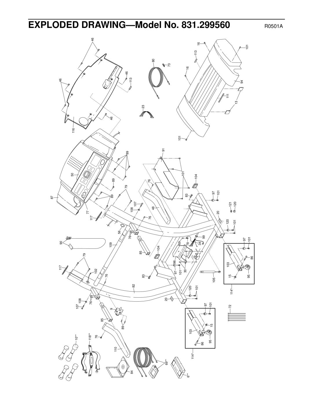 ProForm 831.299560 user manual Model No 