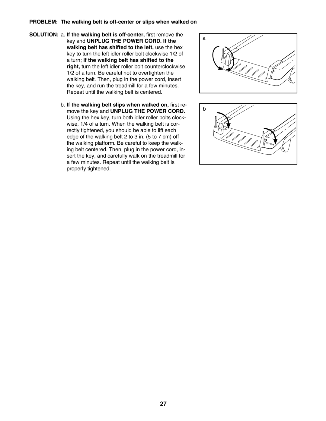 ProForm 995 warranty Problem Solution 