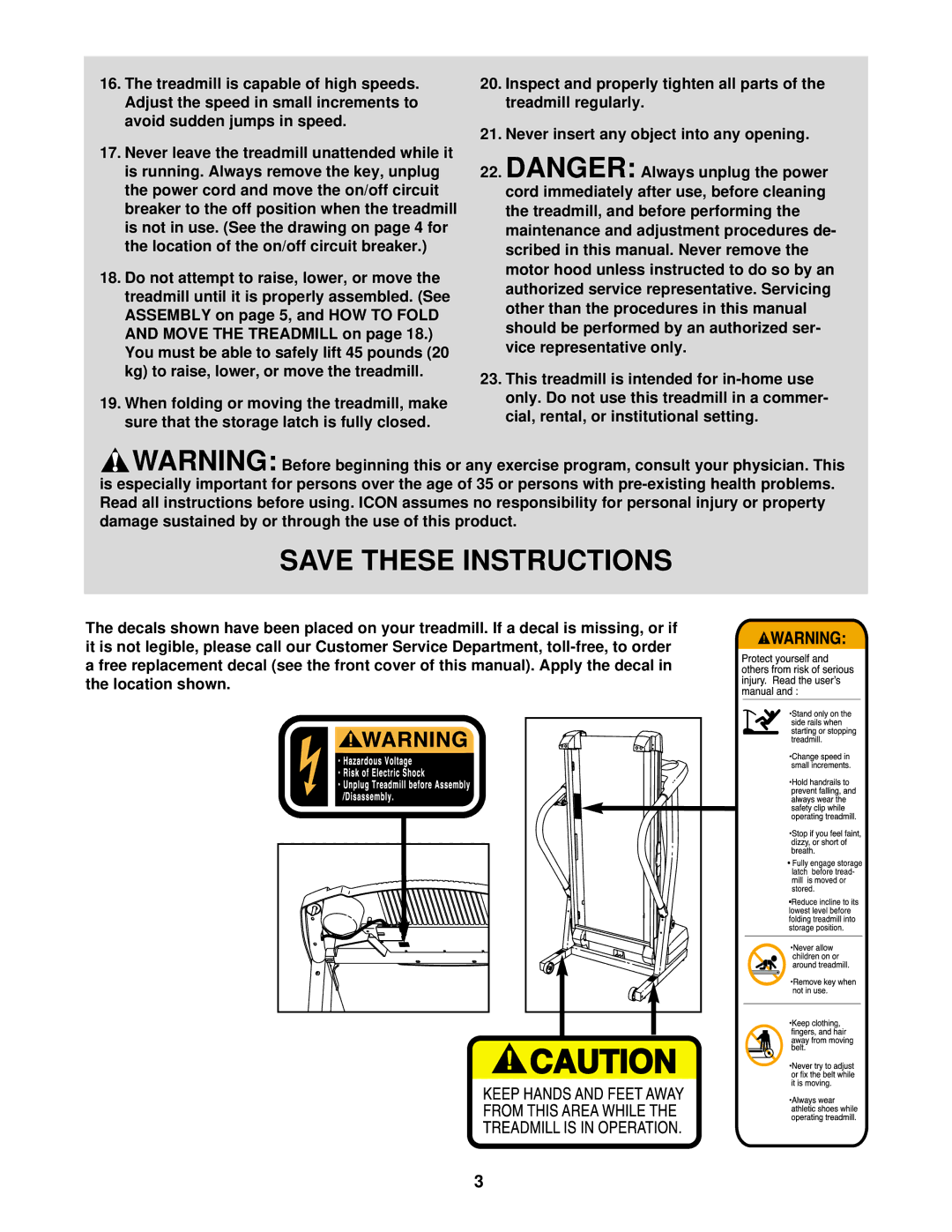 ProForm DRTL49220 user manual 