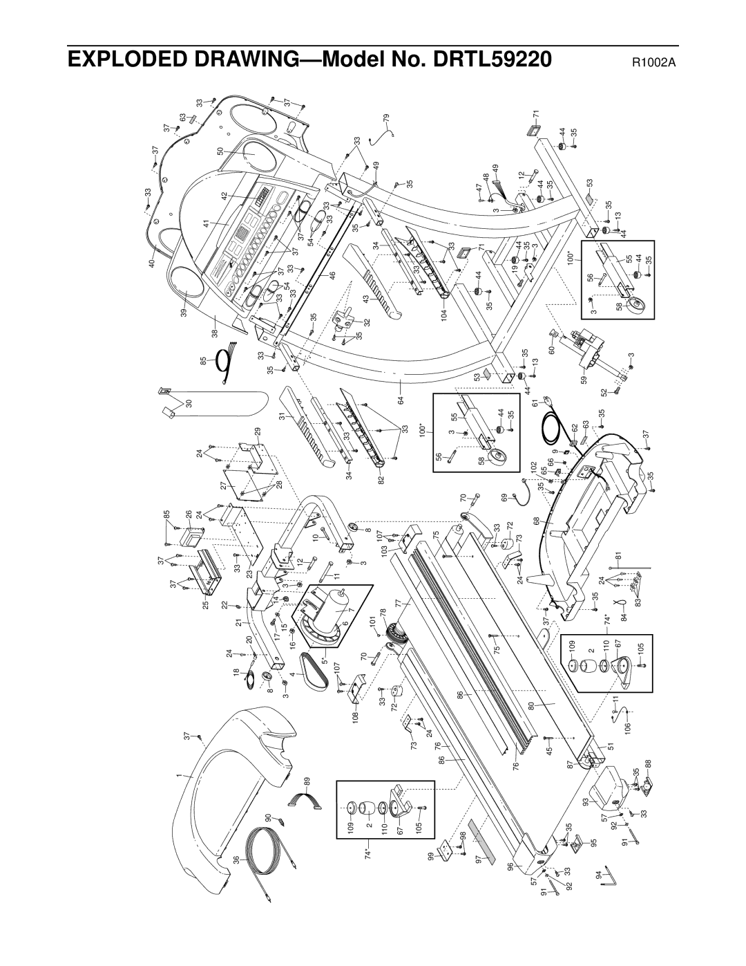 ProForm DRTL59220 user manual 