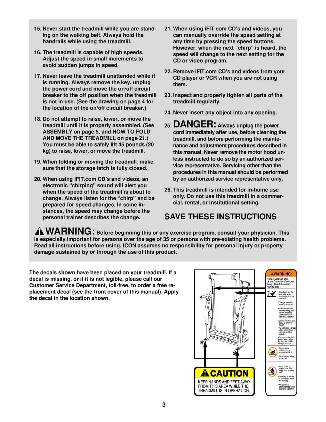 ProForm DRTL99120 user manual 