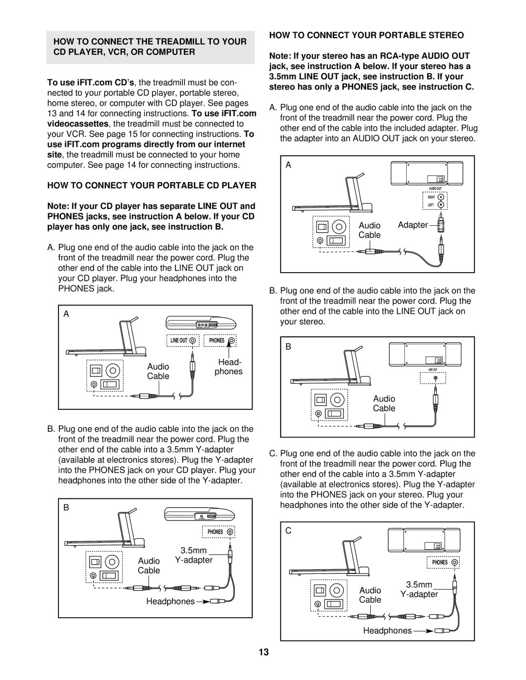 ProForm DRTL99720 user manual Videocassettes, HOW to Connect Your Portable CD Player, HOW to Connect Your Portable Stereo 