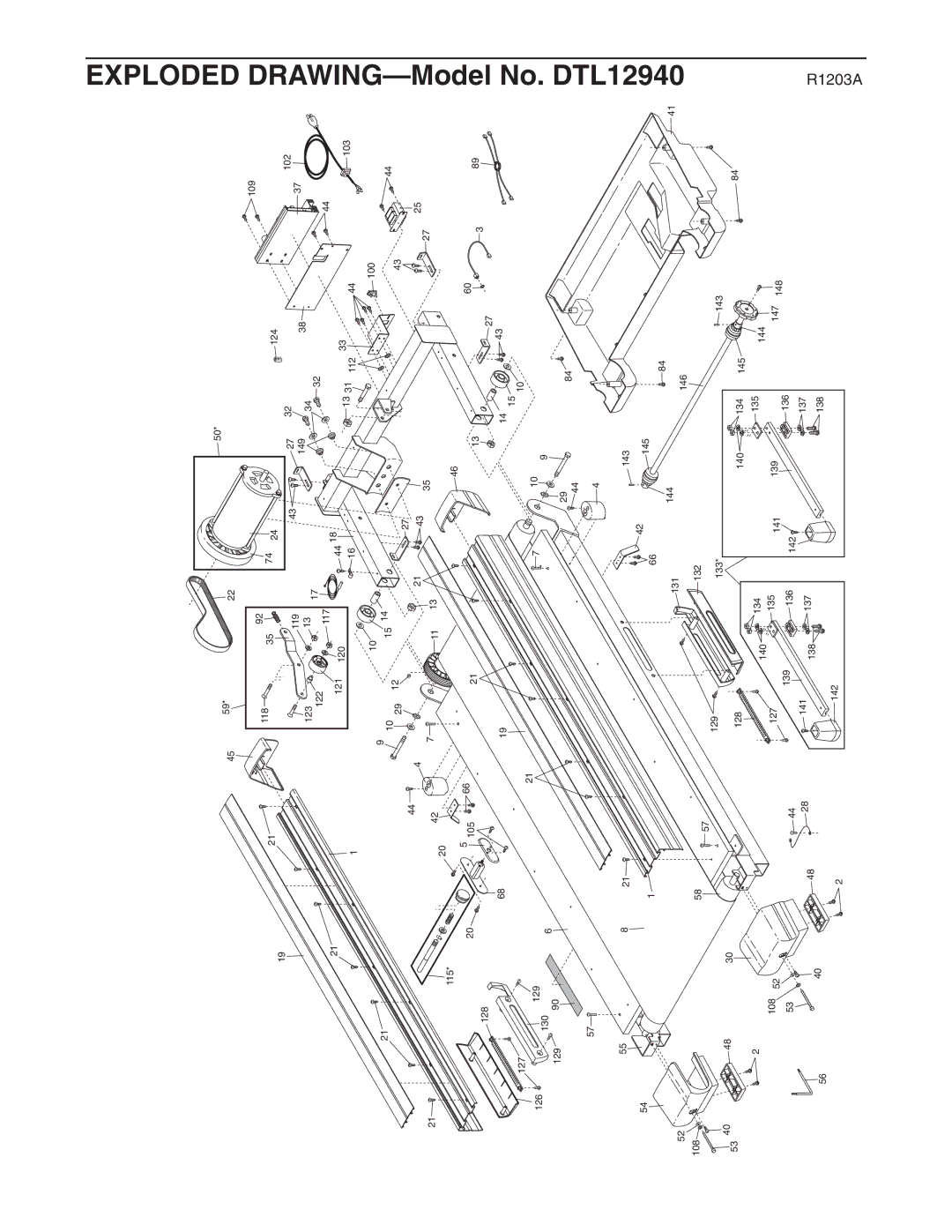 ProForm DTL12940 user manual Exploded DRAWING-Model No 