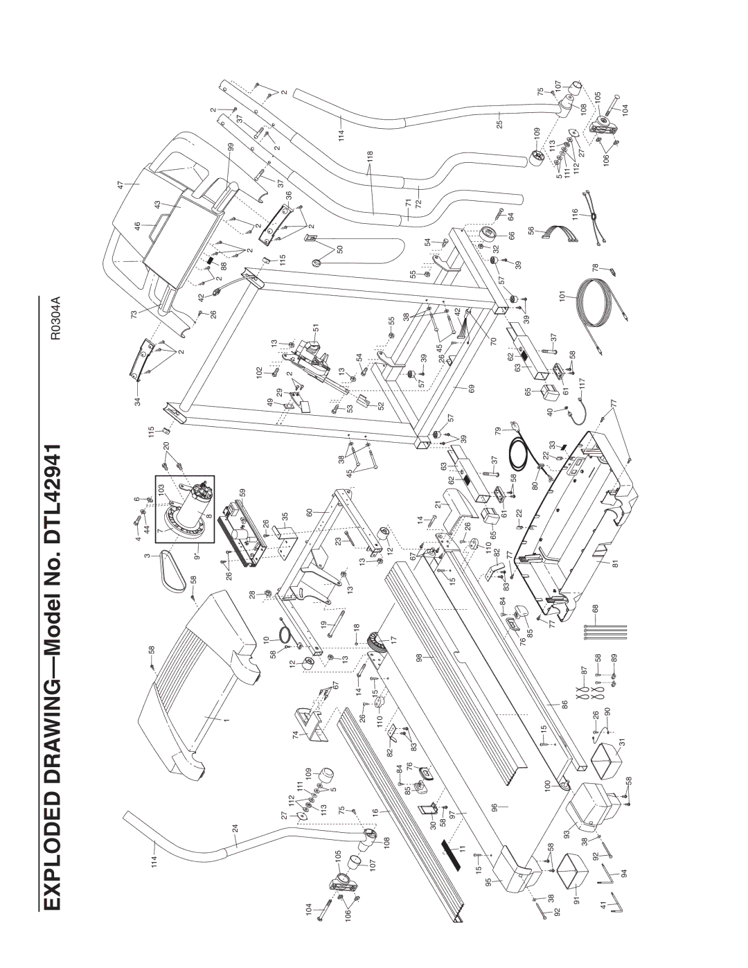 ProForm user manual Exploded DRAWING-Model No. DTL42941 