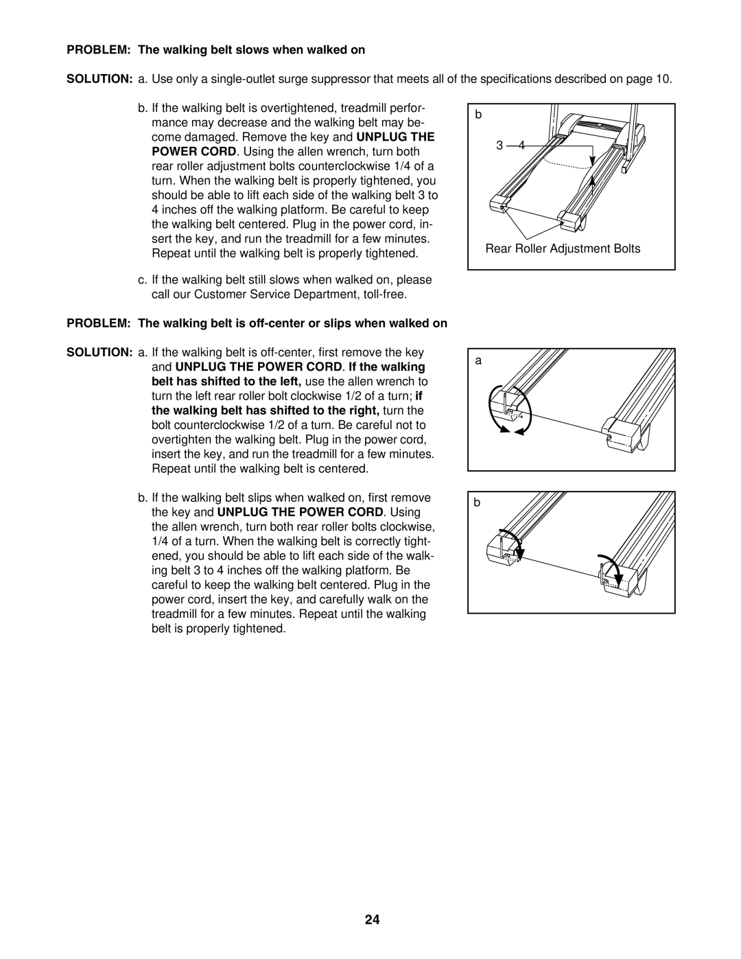 ProForm DTL44950 user manual Problem The walking belt slows when walked on 