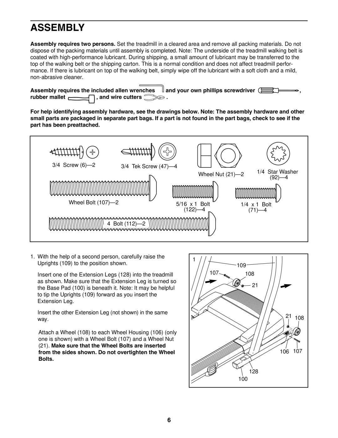 ProForm DTL52942 user manual Assembly 