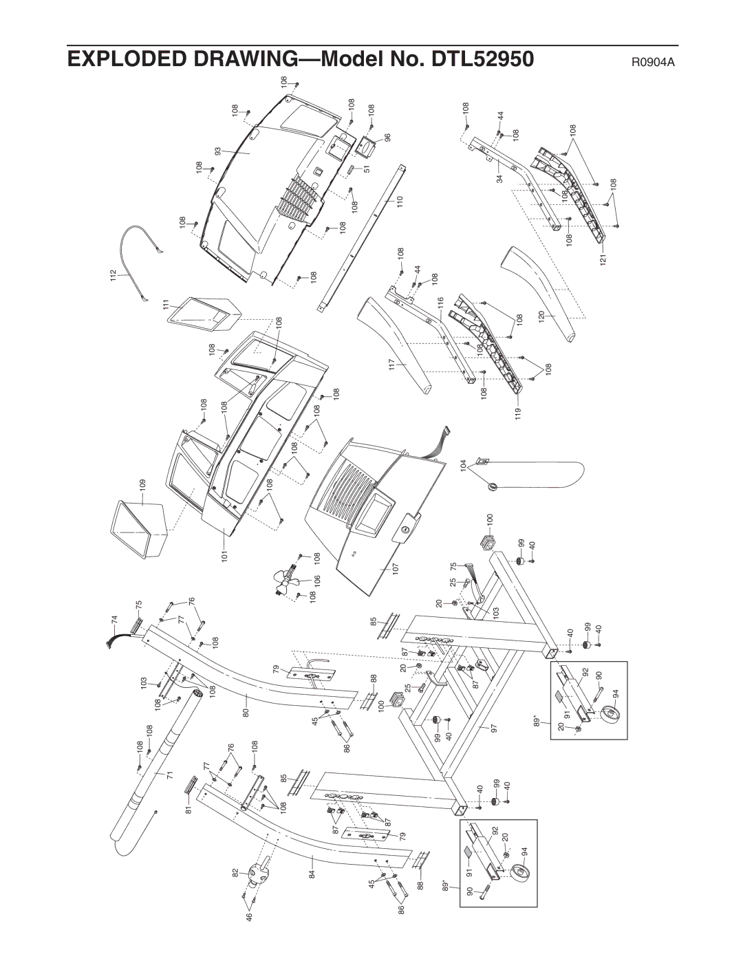 ProForm DTL52950 user manual Drawing 