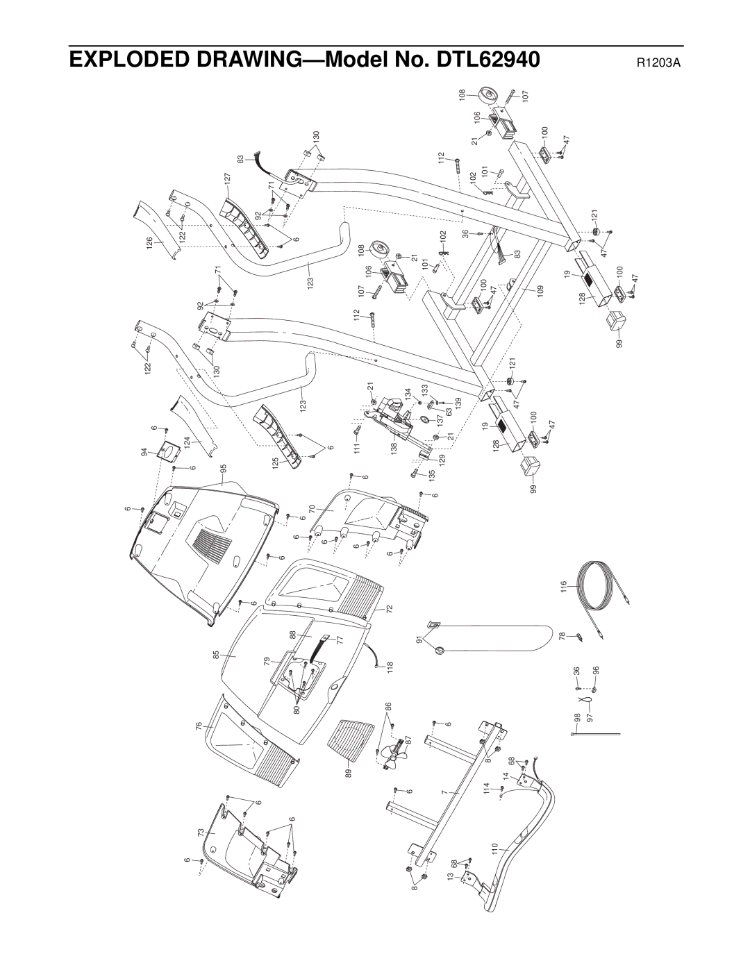 ProForm DTL62940 user manual Exploded 