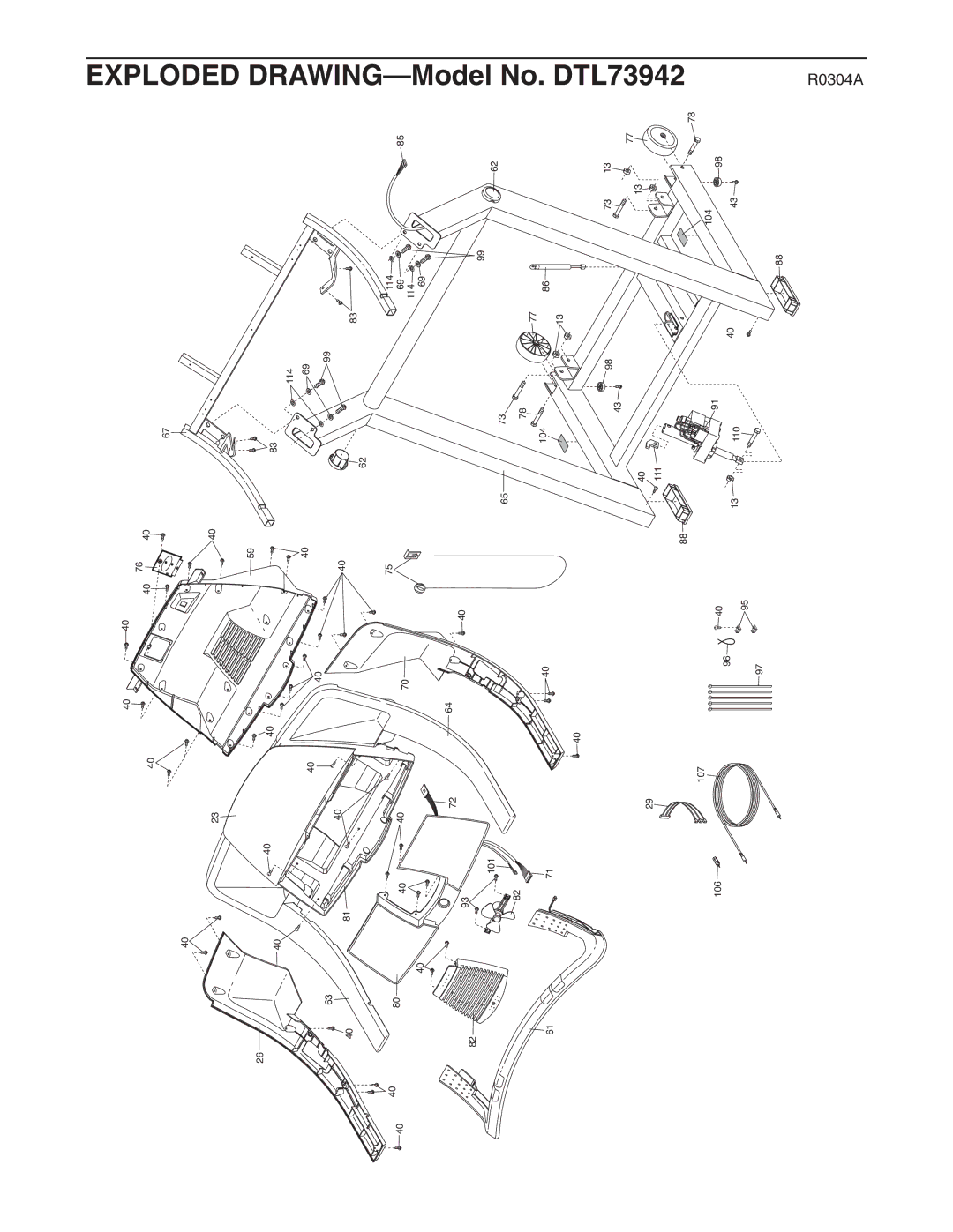 ProForm DTL73942 user manual 106 107 