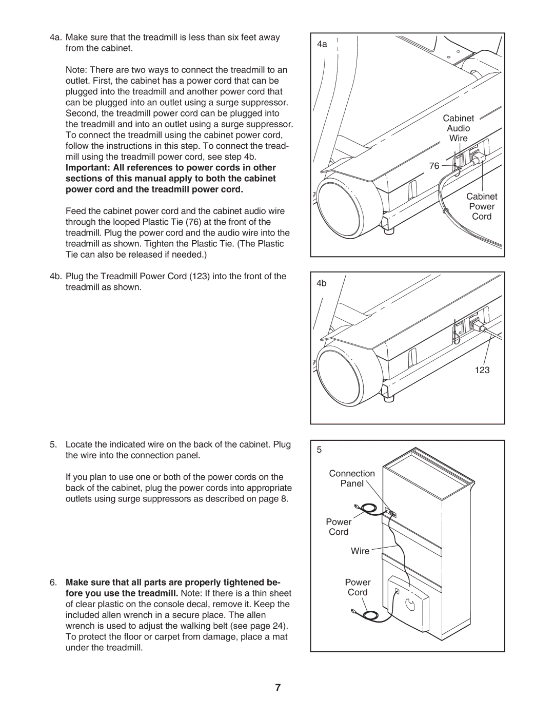 ProForm HGTL09111M, HGTL09111O user manual Cabinet 