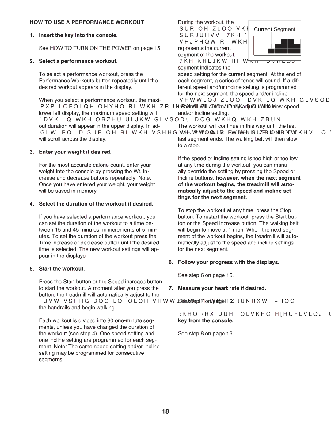 ProForm Lwufp user manual HOW to USE a Performance Workout, Select a performance workout 