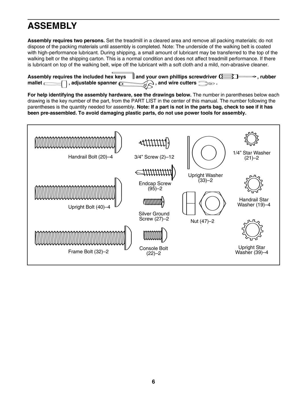 ProForm PATL30706.0 user manual Assembly 