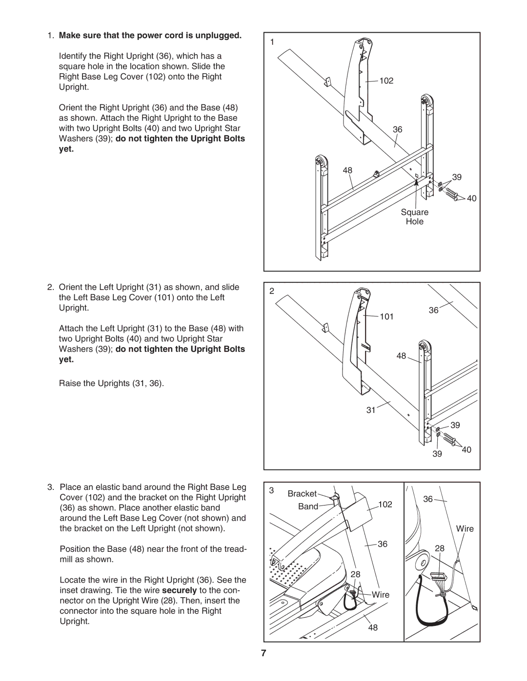 ProForm PATL30706.0 user manual Make sure that the power cord is unplugged 