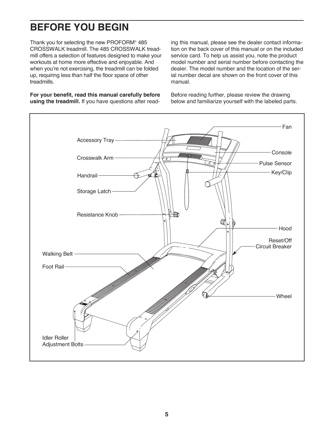 ProForm PATL49708.0 user manual Before YOU Begin 