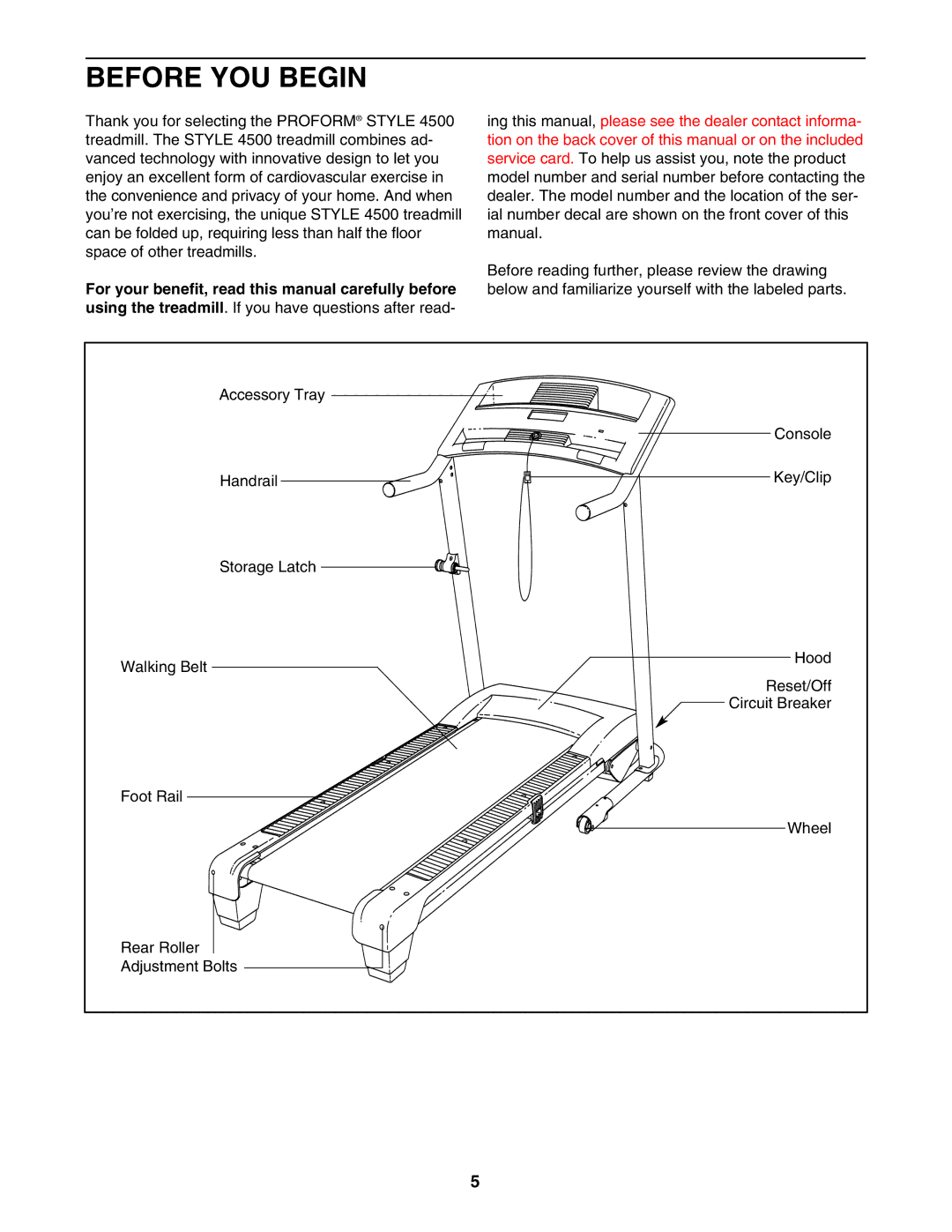 ProForm PATL50707.0 user manual Before YOU Begin 