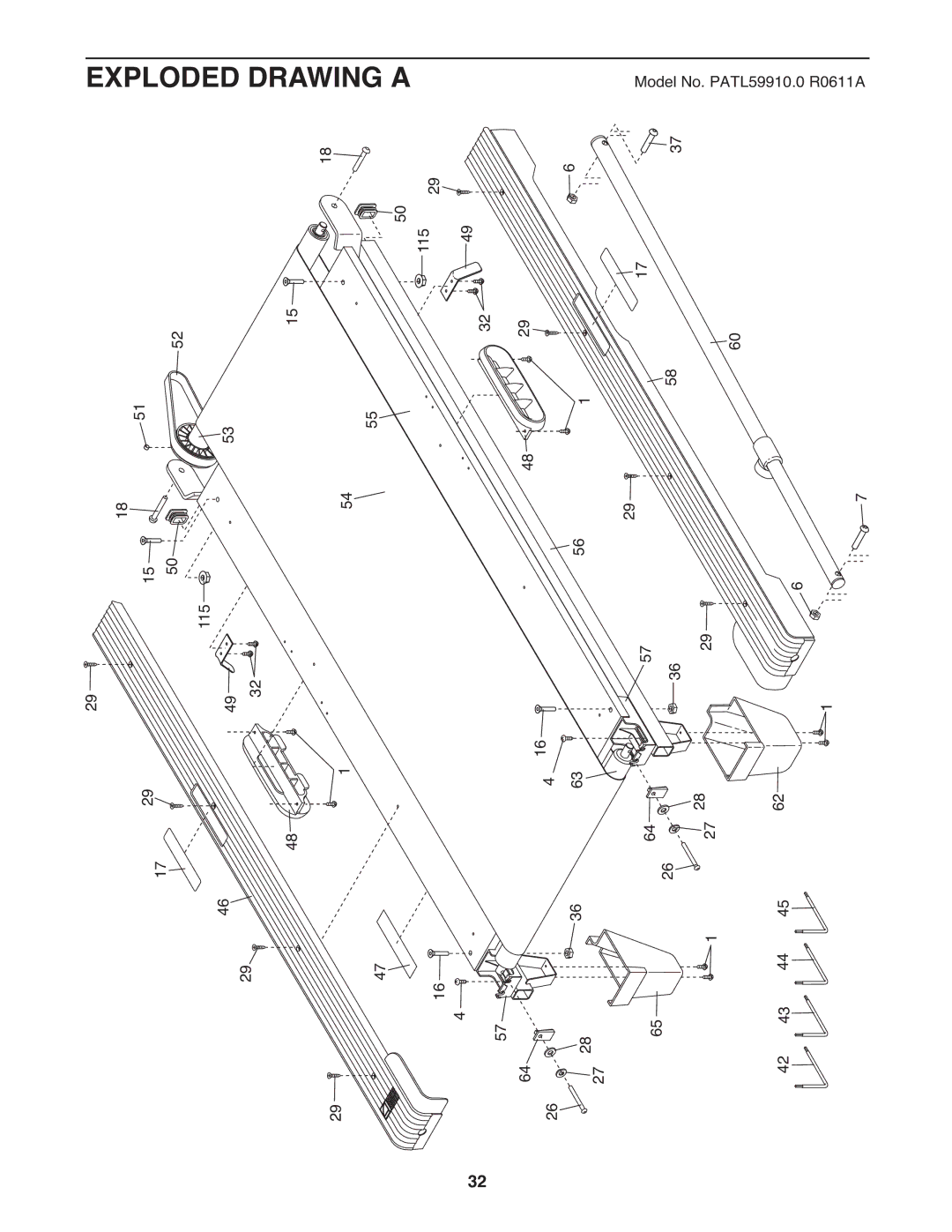 ProForm PATL59910.0 user manual Exploded Drawing a 