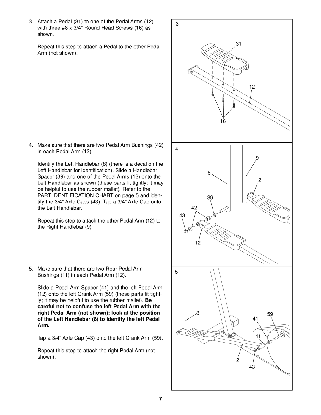 ProForm PCEL87070 user manual Arm, Shown 