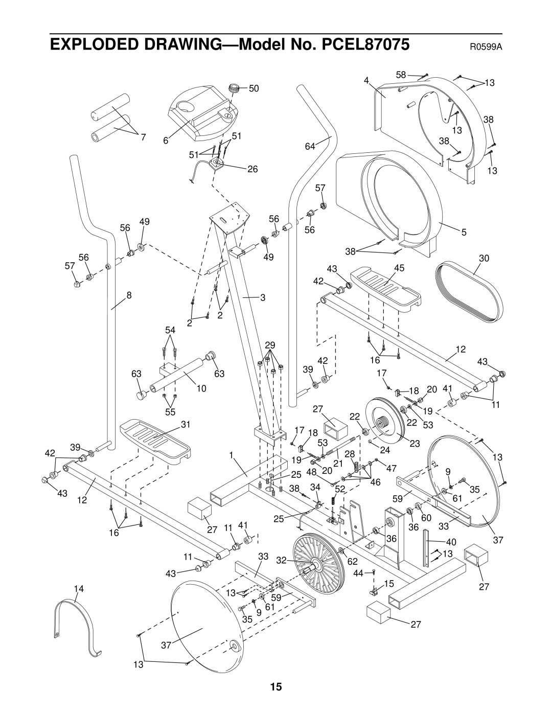 ProForm PCEL87075 user manual R0599A 